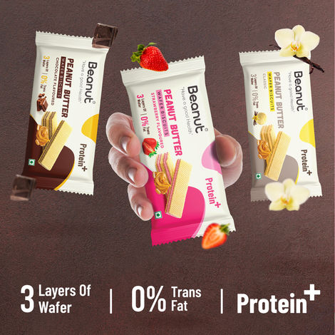 Be.anut Chocolate Peanut Butter Wafers | Trans Fat-free
