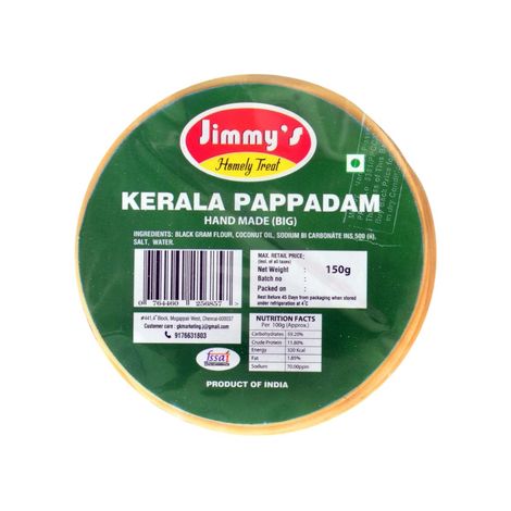 Jimmy's Kerala Pappadam