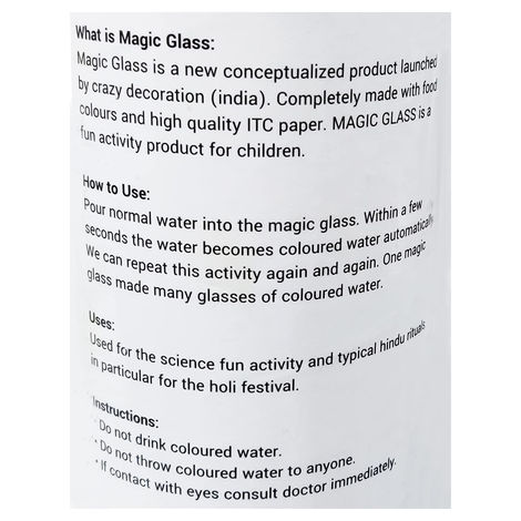 Holi Magic Glass