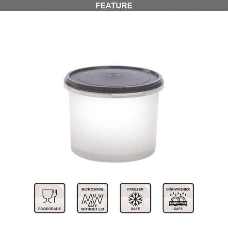 Joyo Fresherware Round Plastic Multipurpose Container| Airtight |Leakproof |3 Litres-Assorted