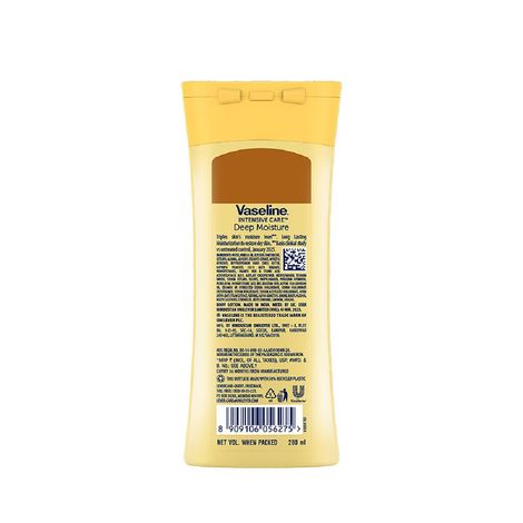 Vaseline Deep Moisture Body Lotion | For Dry Skin | Moisturised Glowing Skin | With Pro Ceramides