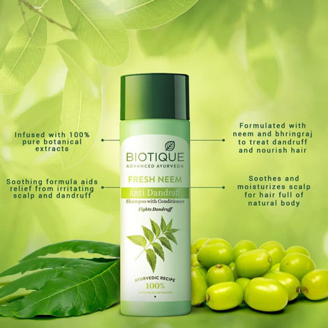 Biotique Fresh Neem Anti Dandruff Shampoo & Conditioner
