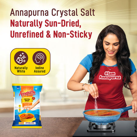 Annapurna Iodized Crystal Salt | Kal Uppu