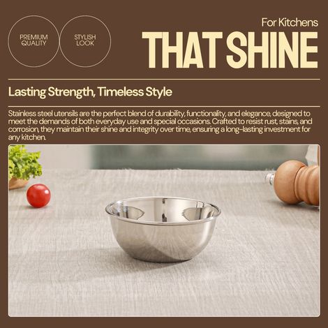 Jensons Stainless Steel 5 Inch Katori | Set of 6