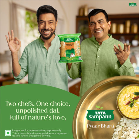 Tata Sampann Unpolished Toor Dal (Arhar Dal)(500 gms) & Tata Sampann Unpolished Moong Dal(500 gms) Combo
