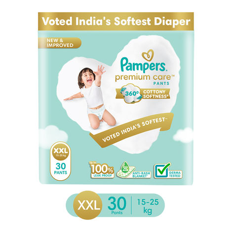 Pampers Premium Care Baby Diapers | Pant Style | 2XL | 30 pcs