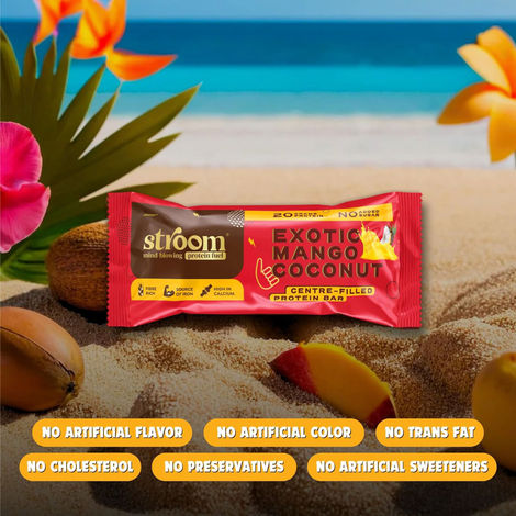 Stroom Exotic Mango Coconut Protein Bars