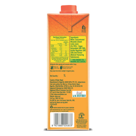 Dabur Real Mosambi Fruit Juice