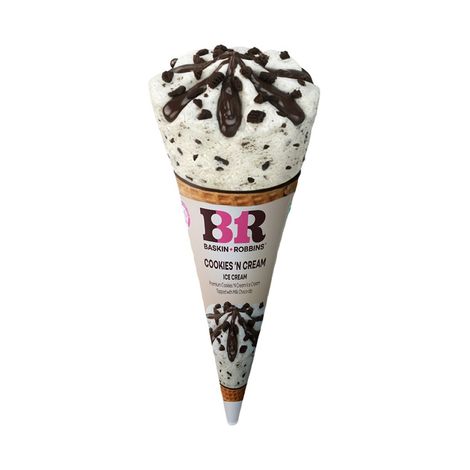 Baskin Robbins Cookies And Cream Ice Cream Cone Combo