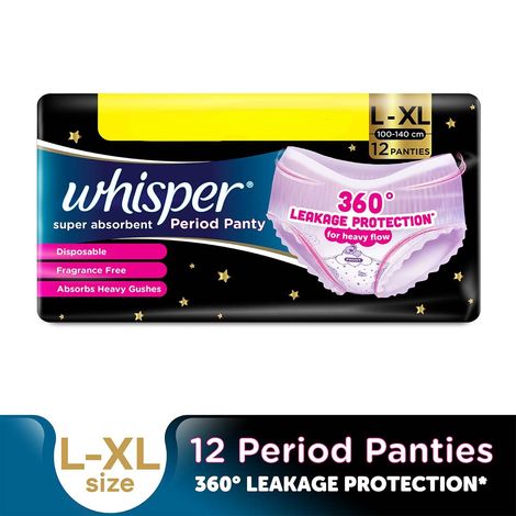 Whisper Super Absorbent Period Panties | L-XL
