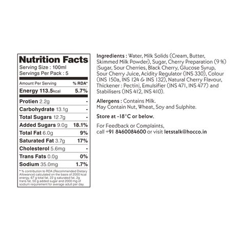 Huber & Holly Italian Amarena Cherry Ice Cream Tub