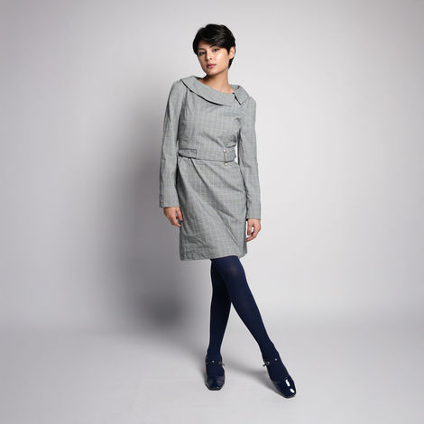 Theater RIbbed Stockings | Navy - Free Size