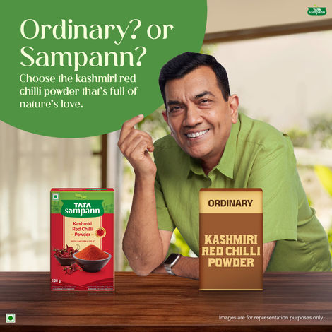 Tata Sampann Kashmiri Red Chilli Powder with Natural Oils Kashmiri Lal Mirch Powder