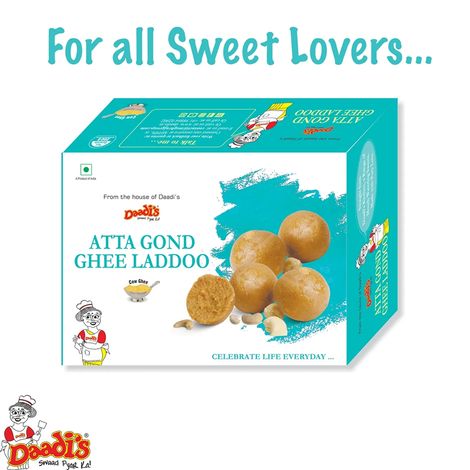 Daadis Atta Goond Laddu Pure Ghee