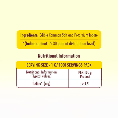 Annapurna Iodized Crystal Salt | Kal Uppu