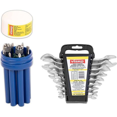 Visko 813 Hand Tools Combo With Screwdrivers | Tester | Doe Spanner And Hand Tool Kit