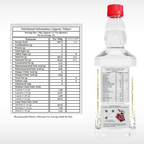 Indic Wisdom Virgin Coconut Wood Pressed Oil (Nariyal Oil) | Cold Pressed - Extracted on Wooden Churner