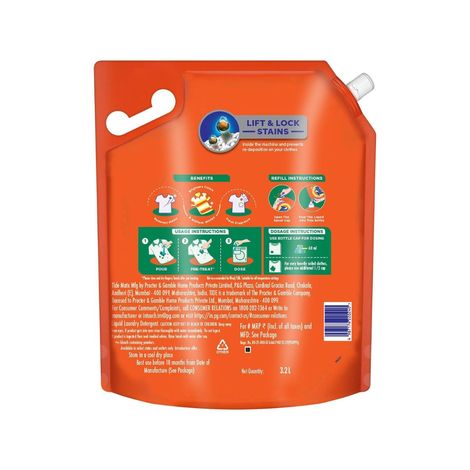 Tide Matic Front Load Detergent Liquid | Stain Removal in Washing Machine