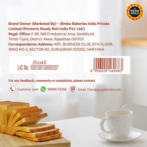 Harvest Gold - 100% Whole Wheat Bread (Zero Maida) Combo