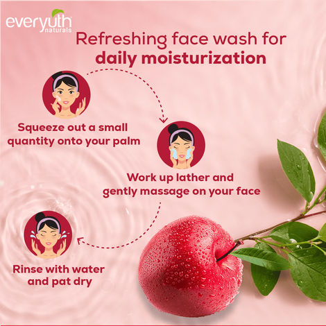 Everyuth Naturals Moisturizing Fruit Face Wash With Apple Extracts