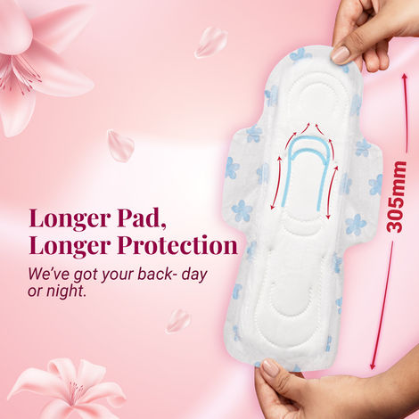 Niine Naturally Soft Day & Night Sanitary Pads | 305 mm | XXL | 40 Pads