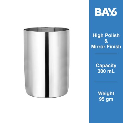 BAY6 Steel Amrapalli Glass Set - 300 ml - (4pc)