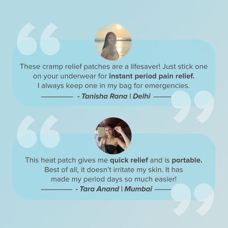 Nua Cramp Comfort Heat Patches For Period Pain