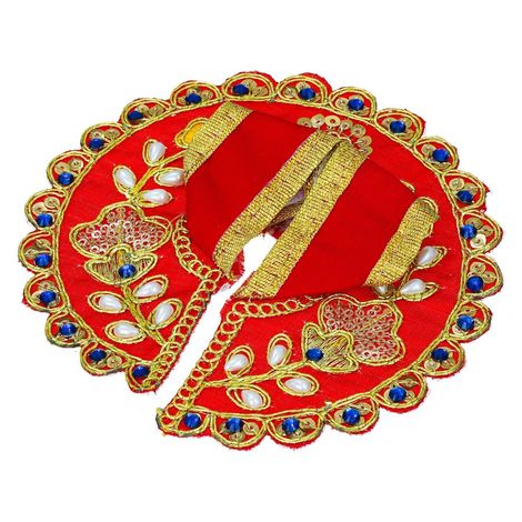 Floral Decorative Ladoo Gopal Dress for Idol (Size 1) Krishna Costume | Krishna Janmastami Special (Ecraftindia)