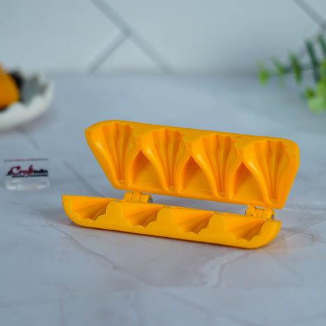 Ganpati Modak Mould | 4 Cavity Plastic Sancha for Prasad & Homemade Chocolates | Ecraftindia