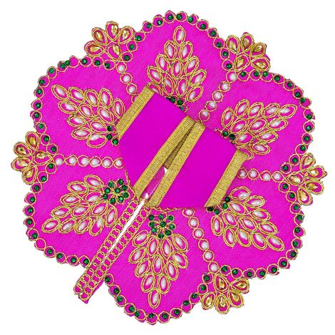 Floral Decorative Laddu Gopal Dress for Idol (Size 4) Krishna Costume | Krishna Janmastami Special (Ecraftindia)