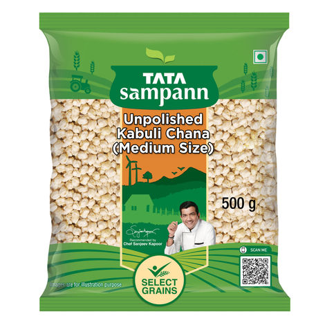 Tata Sampann Unpolished Kabuli Chana | Medium Size