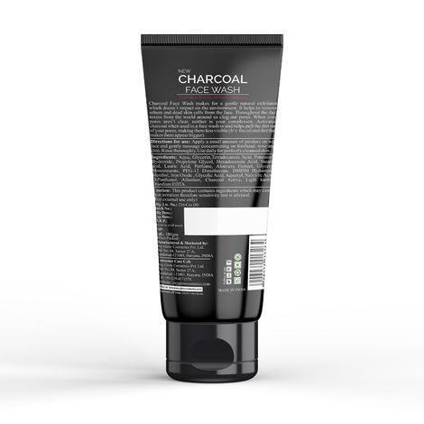 Oxyglow Herbals Charcoal Face Wash - Deep Exofilation | Removes Blackheads & Whiteheads