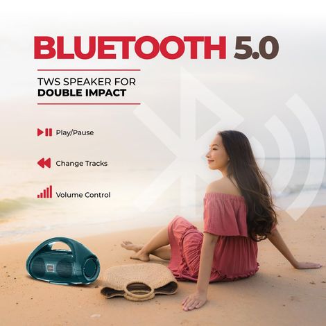 pTron Fusion Go 10W Portable Bluetooth Speaker | 6H Playtime & TWS Pairing - Forest Green