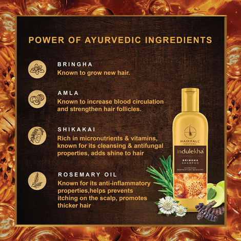 Indulekha Bringha Shampoo, Proprietary Ayurvedic Medicine for Hair Fall