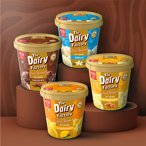 Kwality Walls The Dairy Factory Chocochips Ice Cream Tub