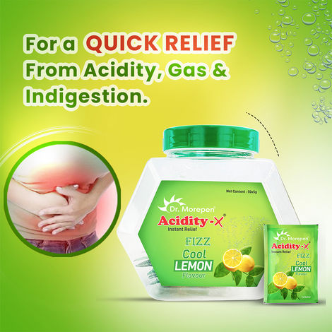 Dr. Morepen Acidity - X for Quick Relief From Acidity | Lemon