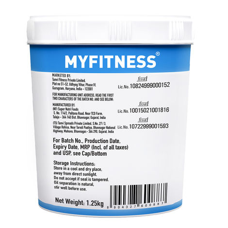 MyFitness Original Peanut Butter Crunchy Spread | High Protein
