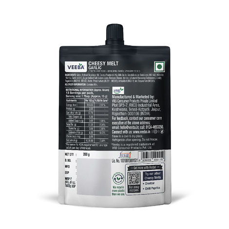 Veeba Cheesy Melt Garlic