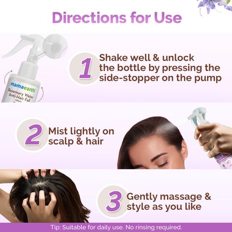 Mamaearth Rosemary Water Anti-Hair Fall Spray