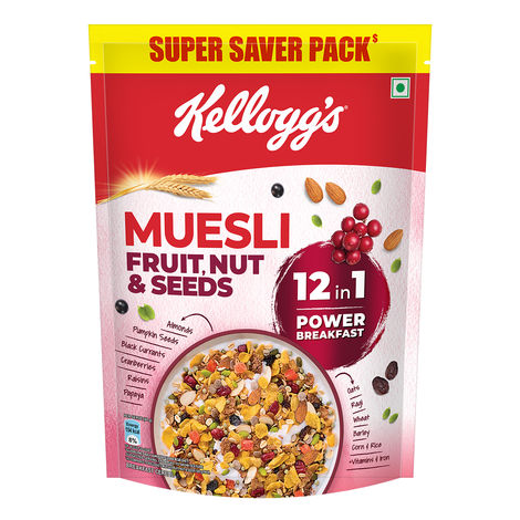 Kellogg's Muesli Fruit Nut & Seeds 12-in-1 Power Breakfast