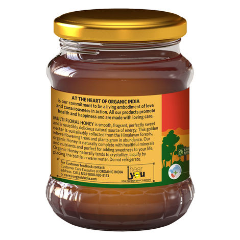 Organic India Himalayan Multi Floral Honey, 100% Pure, Natural & Organic Honey