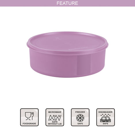 Joyo Fresherware Round Container With Lid For Kitchen Storage Food Grade BPA Free, 2500ml, Assorted