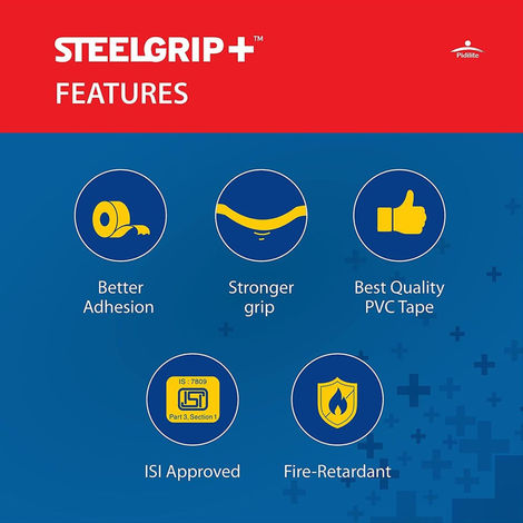 Steelgrip Electrical Insulation Tape - PVC | ISI Approved