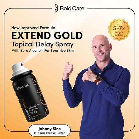 Bold Care Extend Gold - Lidocaine 10% Spray For Longer Sex