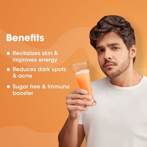 Og Wellness Vitamin C, Amla & Zinc Effervescent Tablets - Vitamin C, Orange Flavor - 15 Pcs