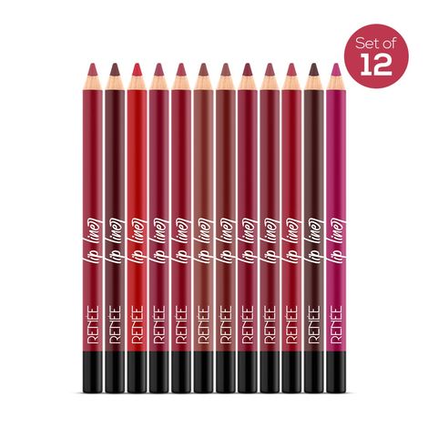 Renee Define Matte Lip Liner | Set of 12