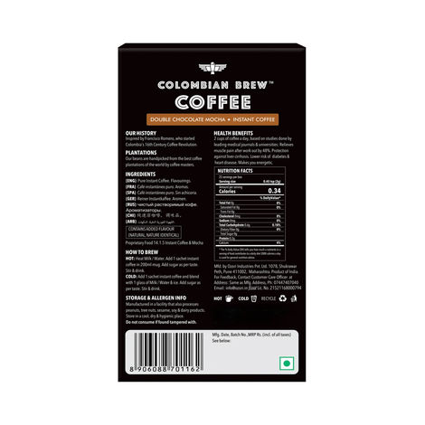 Colombian Brew Double Choco Mocha Instant Coffee 