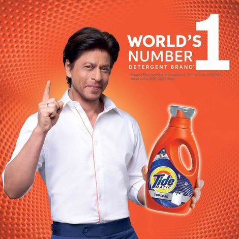 Tide Plus Jasmine & Rose Detergent Powder (1kg) & Tide Matic Top Load Detergent Liquid | Stain Removal In Washing Machine (850ml) Combo