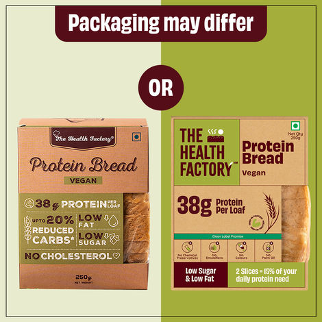 The Health Factory Vegan Protein Bread | Clean Label - Not Brown