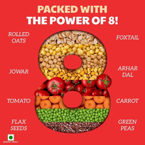 Right Shift Masala Oats, Tomato & Millets | High Protein & Fibre | No preservatives